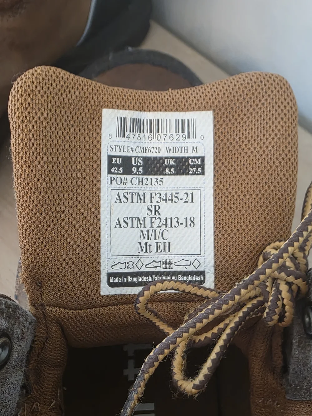 Carhartt **Steel Toe** Men's Brown Work Boots - Lace-Up Safety Hiking Style